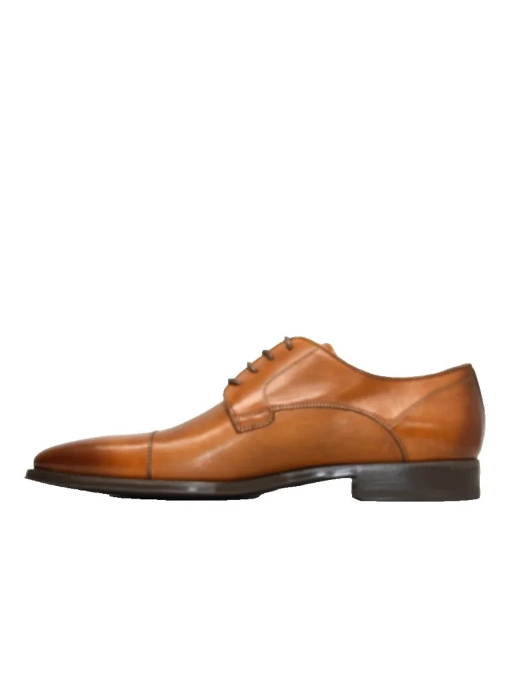 New! Magnanni Samson Burnished Cap Toe Derby Cognac 9.5M US 23475 42.5 EU DD543